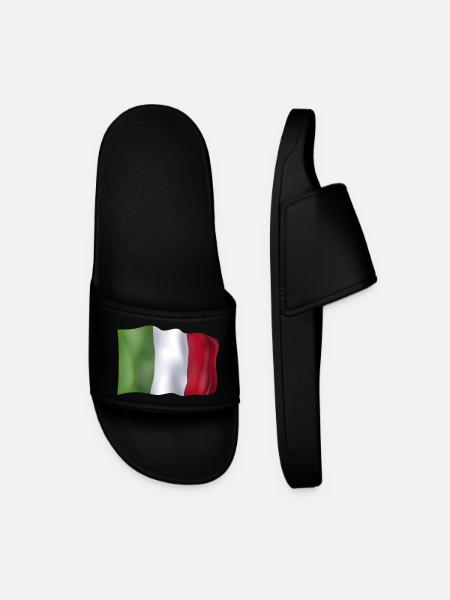 Drapeau italie - Claquettes Homme - noir