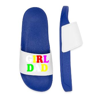 Girl dad - Claquettes Homme - bleu roi - Devant