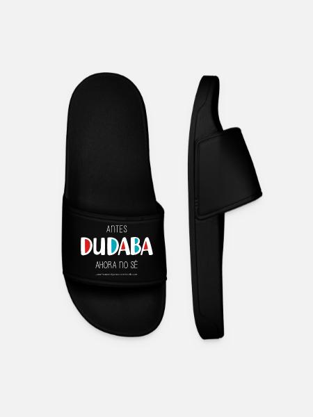 J’avais l’habitude de douter (sombre) - Claquettes Homme - noir
