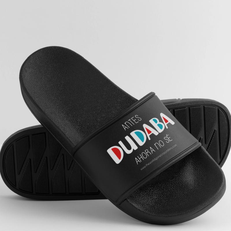 J’avais l’habitude de douter (sombre) Claquettes Homme