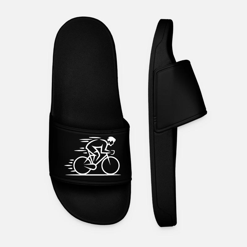 Minimalist Cycle - Men’s Pool Sliders - black