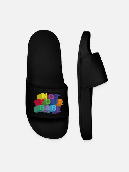 NOT YOUR BABE - Claquettes Homme - noir