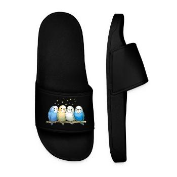 Groupe de perruches ondulées - Claquettes Homme - noir - Devant