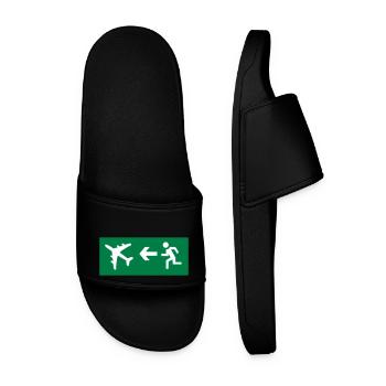 travel - Men’s Pool Sliders - black - Front