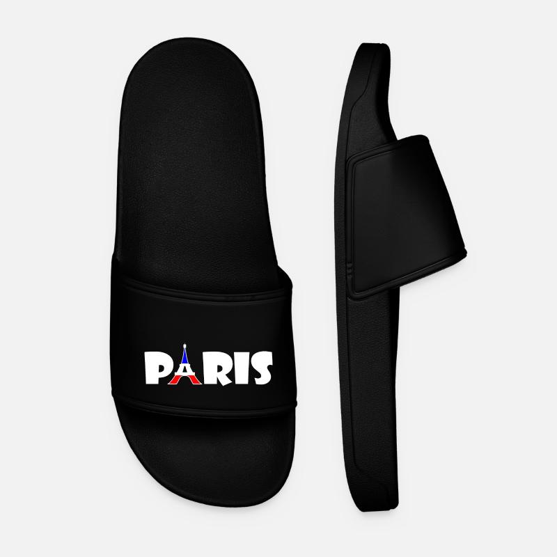 Paris - Männer Badelatschen - Schwarz