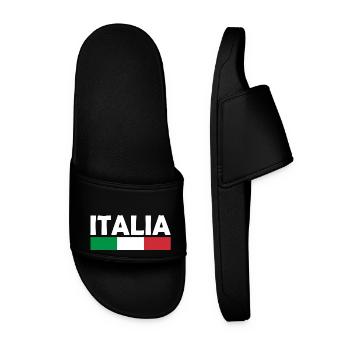Italie - Claquettes Homme - noir - Devant