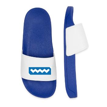 Wild Atlantic Way - Men’s Pool Sliders - royal blue - Front