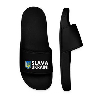 Slava ukraini - Men’s Pool Sliders - black - Front