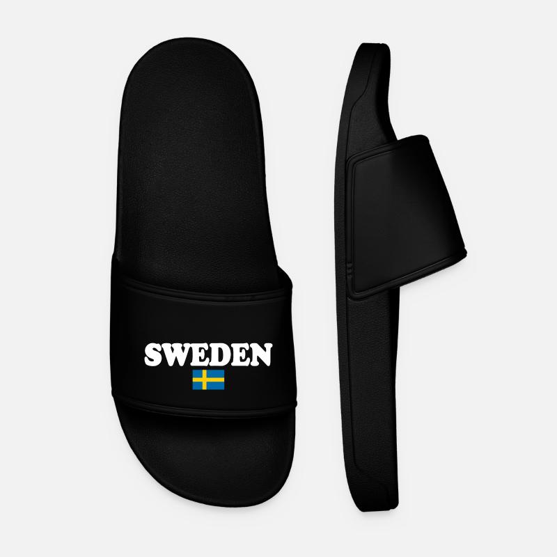 Schweden - Männer Badelatschen - Schwarz