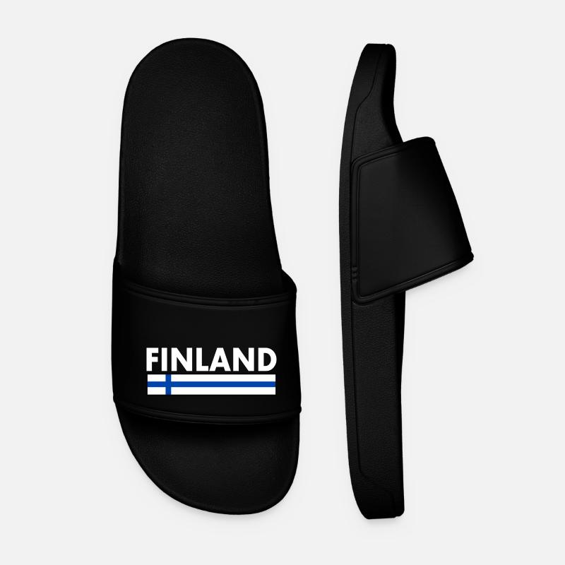 Finnland - Männer Badelatschen - Schwarz