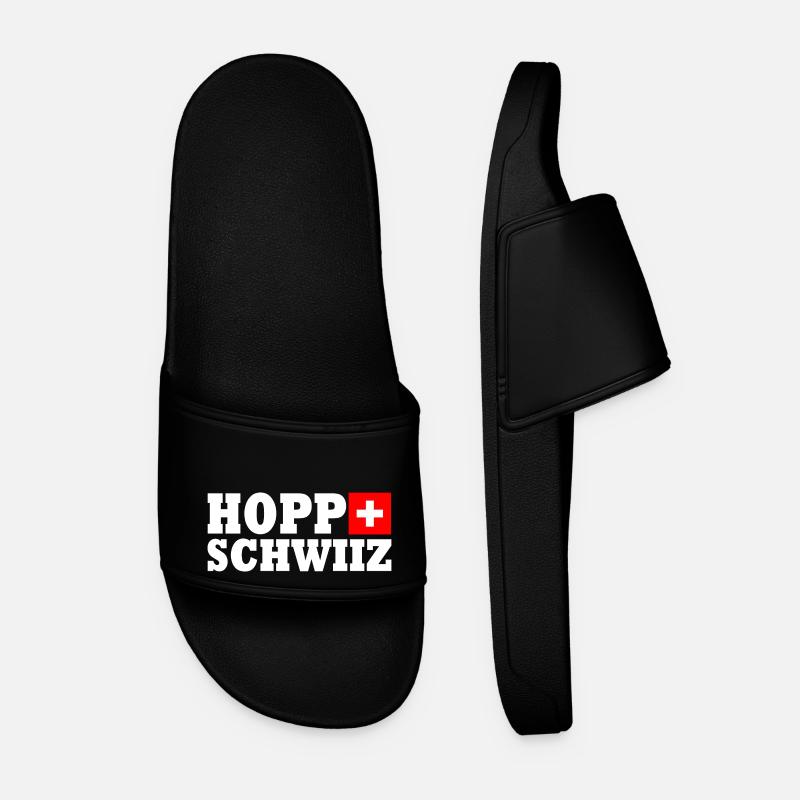 Hopp schwiiz - Men’s Pool Sliders - black