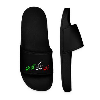 Women life freedom iran - Claquettes Homme - noir - Devant