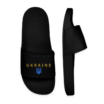 Ukraine - Men’s Pool Sliders - black - Front