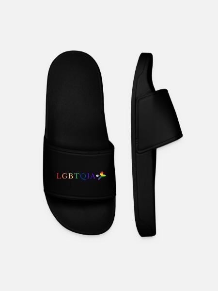 LGBTQIA+ - Men’s Pool Sliders - black