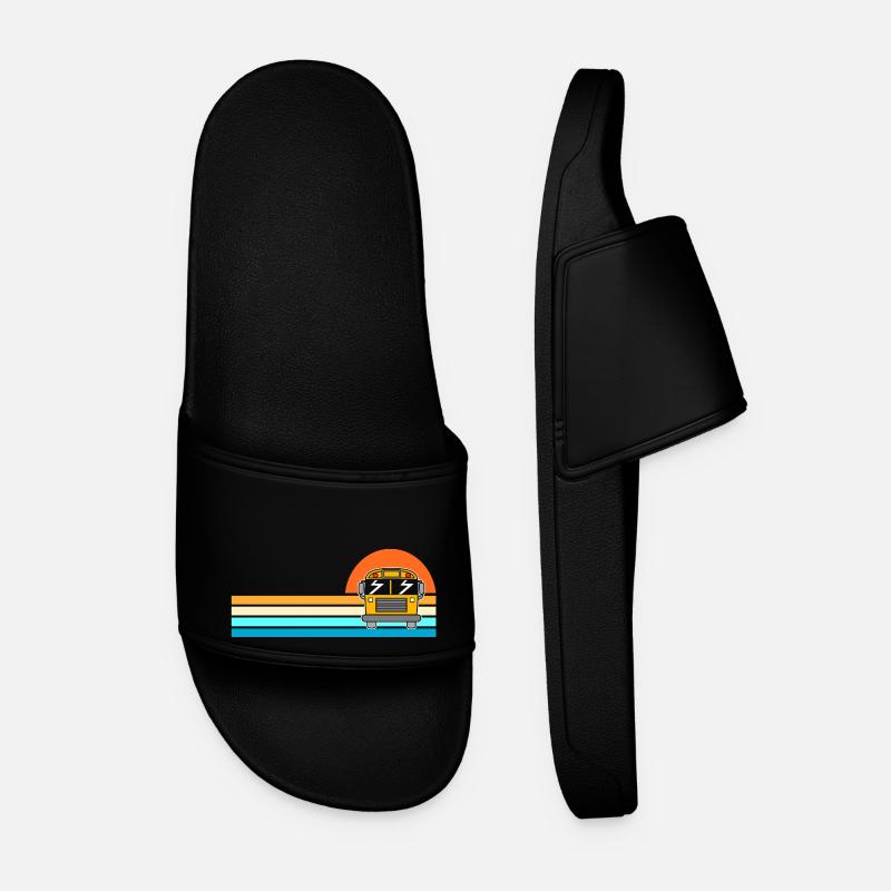 School Bus Driver School Bus - Men’s Pool Sliders - black