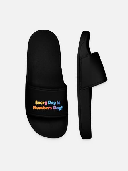 NUMBER DAY - Men’s Pool Sliders - black