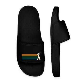Angler Fishing - Men’s Pool Sliders - black - Front