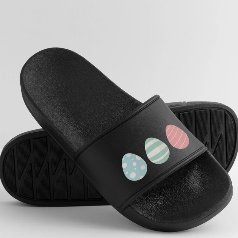 Three Easter eggs Men’s Pool Sliders