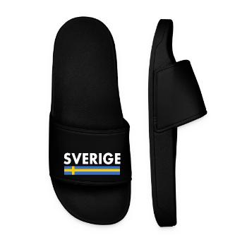 Sverige - Männer Badelatschen - Schwarz - Vorne