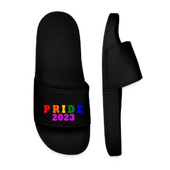Pride 2023 - Männer Badelatschen - Schwarz - Vorne