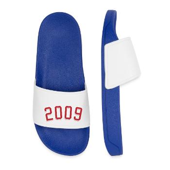 Sport Birth Year 2009 - Men’s Pool Sliders - royal blue - Front