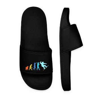 Snowboard Snowboard Vacances snowboard Snowboarders - Claquettes Homme - noir - Devant