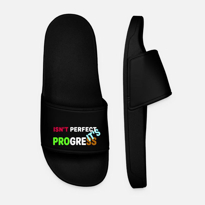 IT'S PROGRESS - Men’s Pool Sliders - black