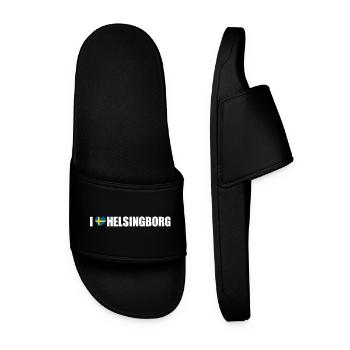 I love Helsingborg Schweden - Männer Badelatschen - Schwarz - Vorne
