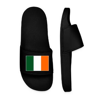 Ireland Flag - Men’s Pool Sliders - black - Front