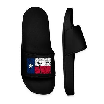 Texas Vintage - Männer Badelatschen - Schwarz - Vorne