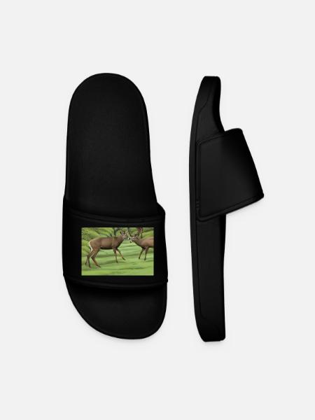 Deer deer - Men’s Pool Sliders - black