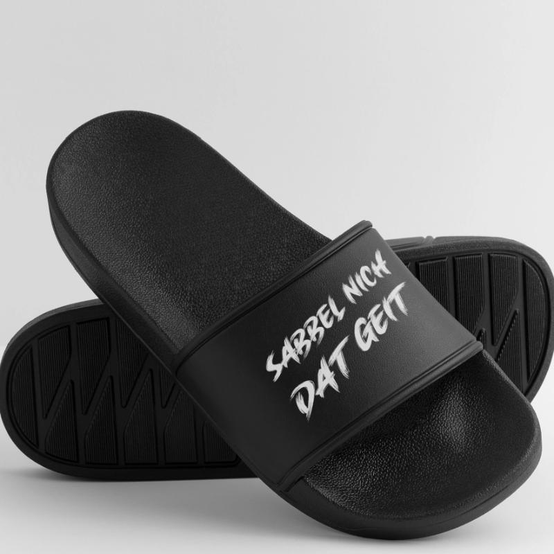 Ne bave pas, conception de dialecte amusante Claquettes Homme