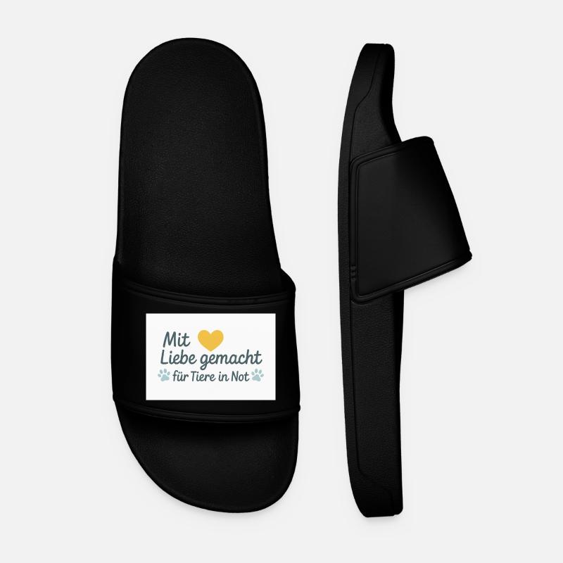 For animals in need - Men’s Pool Sliders - black