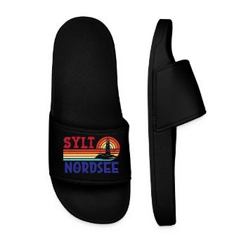 North Sea Holiday SYLT NORTH SEA ISLAND Fun - Men’s Pool Sliders - black - Front