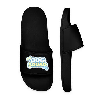 Dog Squad Pastel Dog Gang - Men’s Pool Sliders - black - Front