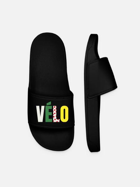 Cadeau Cycliste T-shirt Maillot Vélo Humour - Claquettes Homme - noir