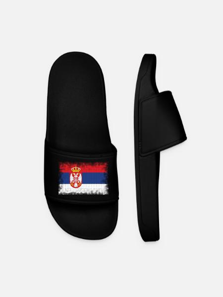 Country Serbia - Men’s Pool Sliders - black