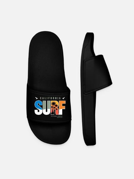 Surf California Palm Sunset - Männer Badelatschen - Schwarz