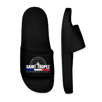 Saint-Tropez - Männer Badelatschen - Schwarz - Vorne