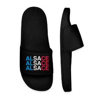 ALSACE Frankreich France Flag - Men’s Pool Sliders - black - Front