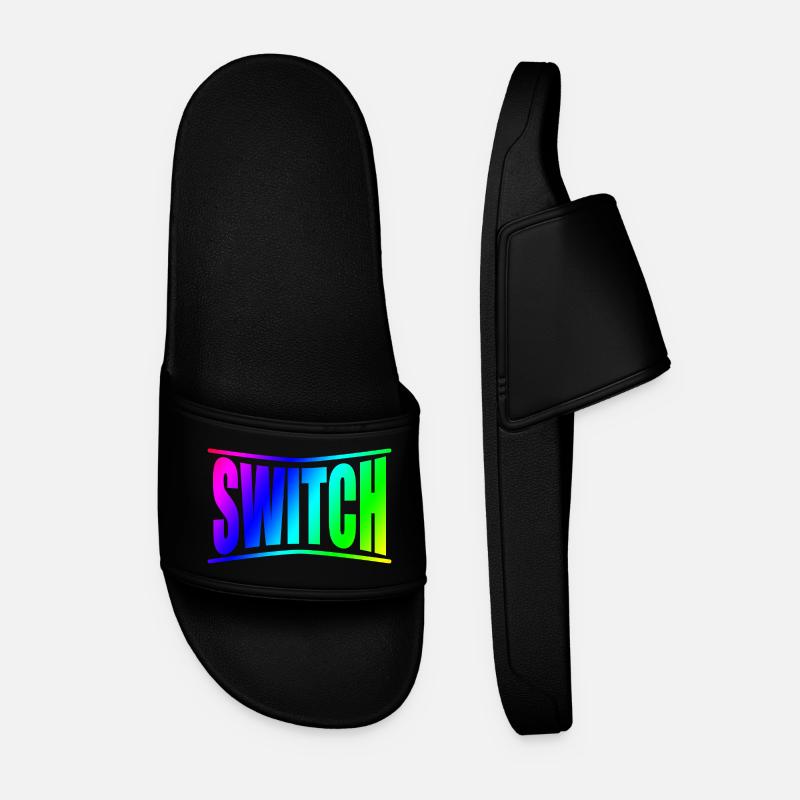 Swich BDSM Bondage Disziplinen - Männer Badelatschen - Schwarz