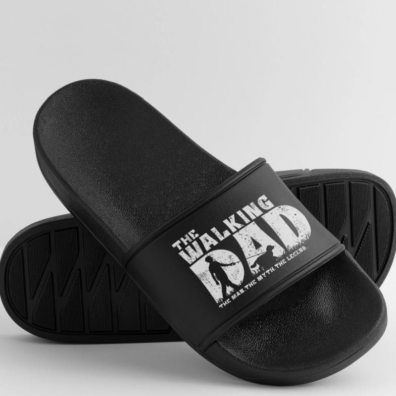 Cockapoo Dog The Walking Papa Funny Gift Men’s Pool Sliders