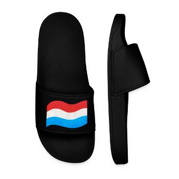 Le drapeau du Luxembourg - Claquettes Homme - noir - Devant