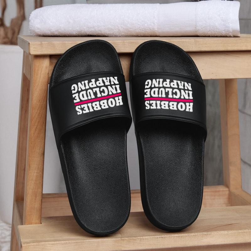Hobbies include napping Men’s Pool Sliders
