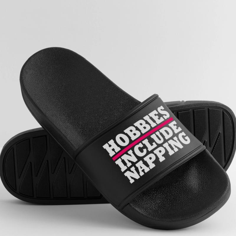 Hobbies include napping Men’s Pool Sliders
