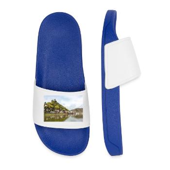 Reichsburg Fortress (Reichsburg) Cochem Rhineland - Men’s Pool Sliders - royal blue - Front