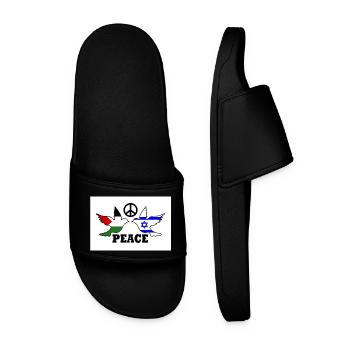 Peace for Free Palestine Israel - Claquettes Homme - noir - Devant
