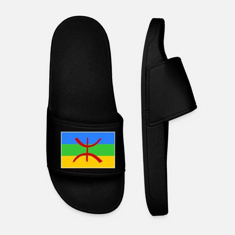 Amazigh - Claquettes Homme - noir