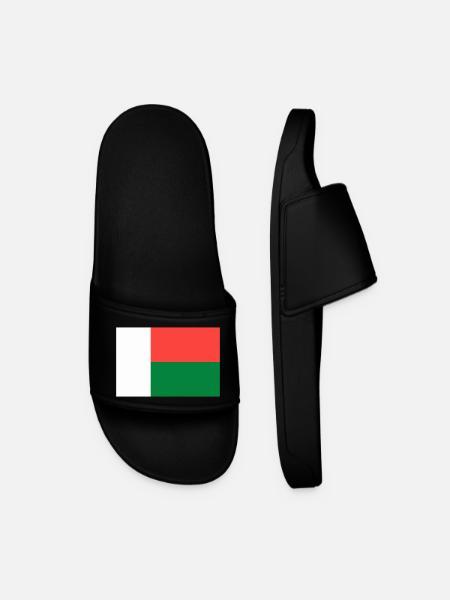 Drapeau Madagascar - Claquettes Homme - noir