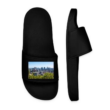Vue panoramique Centre Ville Montréal (Centre-ville) - Claquettes Homme - noir - Devant